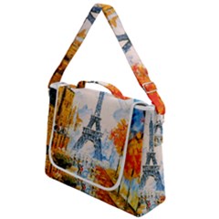 Eiffel Tower Landmark Architecture  Artistic Box Up Messenger Bag by danenraven