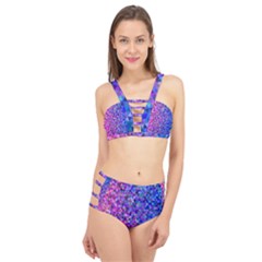 Abstract Triangle Tile Mosaic Pattern Cage Up Bikini Set by danenraven