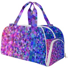 Abstract Triangle Tile Mosaic Pattern Burner Gym Duffel Bag by danenraven