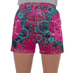 Blockchain Networking Digitization Sleepwear Shorts by Wegoenart