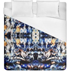 Cobalt Symmetry Duvet Cover (king Size) by kaleidomarblingart