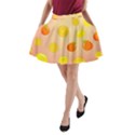 Fruits-gradient,orange A-Line Pocket Skirt View1