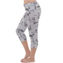 Pattern Wallpaper Math Formula Albert Einstein Lightweight Velour Capri Yoga Leggings View2