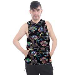 Floral Men s Sleeveless Hoodie by nateshop