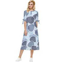 Sample Bow Sleeve Chiffon Midi Dress by nateshop