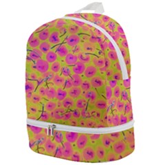 Cherries Fruit Food Neon Texture Fluorescent Zip Bottom Backpack by Wegoenart