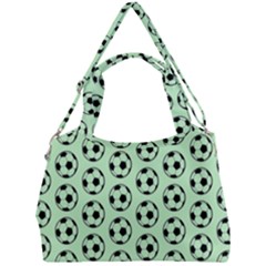 Pattern Ball Soccer Background Double Compartment Shoulder Bag by Wegoenart