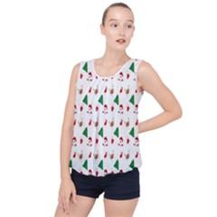 Christmas-santaclaus Bubble Hem Chiffon Tank Top by nateshop