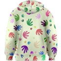 Doodle Squiggles Colorful Pattern Kids  Zipper Hoodie Without Drawstring View2