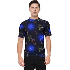 Formula Background Pattern Texture Design Men s Short Sleeve Rash Guard by Ravend