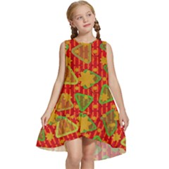 Illustration Background Abstract Pattern Shape Star Kids  Frill Swing Dress by Ravend