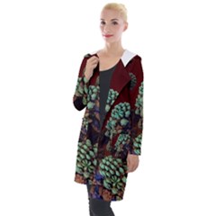 Art 3d Mandelbulb Mandelbrot Fractal Graphic Hooded Pocket Cardigan by danenraven