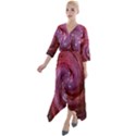 Galaxy Fog Kosmus Universe Quarter Sleeve Wrap Front Maxi Dress View1