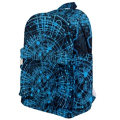 Network Circuit Board Trace Classic Backpack by Ravend