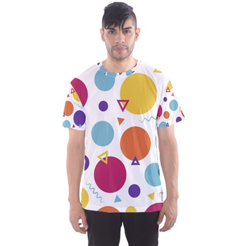 Background Polka Dot Men s Sport Mesh Tee by Ravend