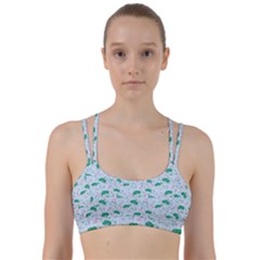 Flower Pattern Wallpaper Seamless Line Them Up Sports Bra by Ravend