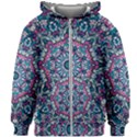 Mandala Flowers  Kids  Zipper Hoodie Without Drawstring View1