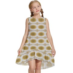 Abstract Petals Kids  Frill Swing Dress by ConteMonfrey