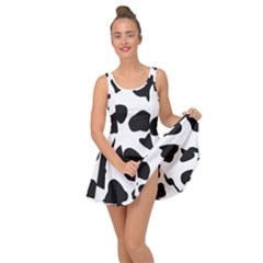 Black And White Spots Inside Out Casual Dress by ConteMonfrey