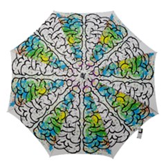 Brain Mind Psychology Idea Drawing Hook Handle Umbrellas (large) by Wegoenart