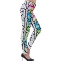 Brain Mind Psychology Idea Drawing Lightweight Velour Leggings View4