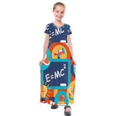 Natural Science Physics Laboratory Formula Kids  Short Sleeve Maxi Dress by danenraven