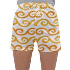 Seamless-pattern-ibatik-luxury-style-vector Sleepwear Shorts by nateshop