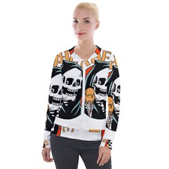 Halloween Velvet Zip Up Jacket by Sparkle