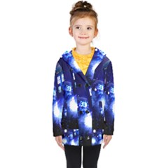 Tardis Background Space Kids  Double Breasted Button Coat by Jancukart