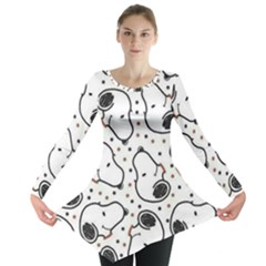 Dog Pattern Long Sleeve Tunic  by Jancukart