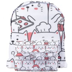 Cute-cat-chef-cooking-seamless-pattern-cartoon Giant Full Print Backpack by Jancukart