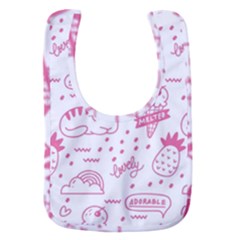 Cute-girly-seamless-pattern Baby Bib by Jancukart