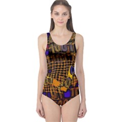 Binary Code Transformation One Piece Swimsuit by Wegoenart