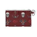 Tattoo-old-school-background-pattern Canvas Cosmetic Bag (Medium) View2