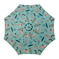 Beach-surfing-surfers-with-surfboards-surfer-rides-wave-summer-outdoors-surfboards-seamless-pattern- Golf Umbrellas by Jancukart