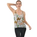 Camels-cactus-desert-pattern Chiffon Cami View1