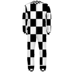 Chess Board Background Design Onepiece Jumpsuit (men) by Wegoenart