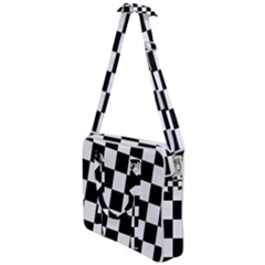 Chess Board Background Design Cross Body Office Bag by Wegoenart