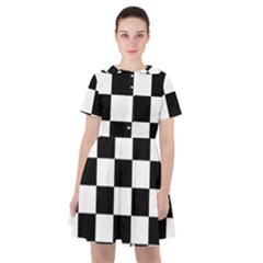 Chess Board Background Design Sailor Dress by Wegoenart