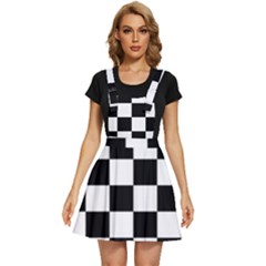 Chess Board Background Design Apron Dress by Wegoenart