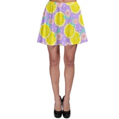 Purple Lemons  Skater Skirt by ConteMonfrey