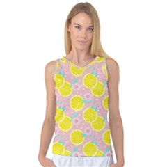 Pink Lemons Women s Basketball Tank Top by ConteMonfrey