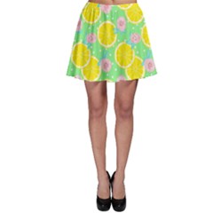 Green Lemons Skater Skirt by ConteMonfrey