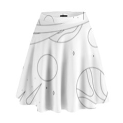 The Cuteness Of Saturn High Waist Skirt by ConteMonfrey