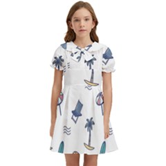 Summer Elements Kids  Bow Tie Puff Sleeve Dress by ConteMonfrey