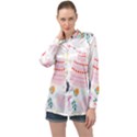 Its Time To Celebrate Long Sleeve Satin Shirt View1