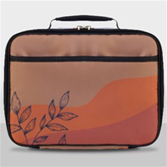 Orange Pattern Full Print Lunch Bag by designsbymallika