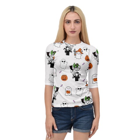 Halloween Jack O Lantern Vector Quarter Sleeve Raglan Tee by Ravend