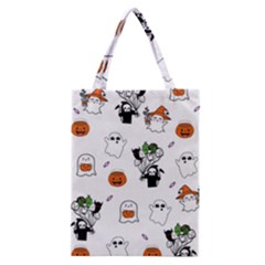 Halloween Jack O Lantern Vector Classic Tote Bag by Ravend