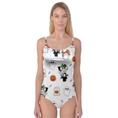 Halloween Jack O Lantern Vector Camisole Leotard  by Ravend